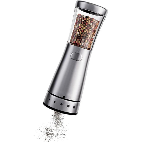 Fully automatic pepper grinder -5 adjustable gear pepper grinder, kitchen stainless steel salt grinder Charging seasoning grinder In Australia - Darrahopens