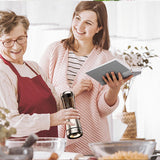 Fully automatic pepper grinder -5 adjustable gear pepper grinder, kitchen stainless steel salt grinder Charging seasoning grinder In Australia - Darrahopens