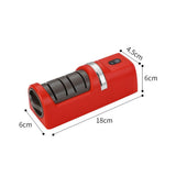 Electric Knife Sharpener, Professional Kitchen Knife Sharpener for Home Use, of Coarse Sharpening & Fine Polishing, Dust Collection Box for Easy Cleaning