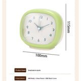 Cute Mini Clock Aesthetic Small Silent Bedside Desk Clock Battery Operated Non-Ticking Shelf Clocks for Décor Livingroom Bedroom Kitchen Desktop Gift Clock(green,Battery not included) In Australia - Darrahopens