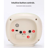 Cute Mini Clock Aesthetic Small Silent Bedside Desk Clock Battery Operated Non-Ticking Shelf Clocks for Décor Livingroom Bedroom Kitchen Desktop Gift Clock(green,Battery not included)