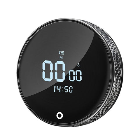 Rechargeable Magnetic Kitchen Timer, LED Countdown/Count-Up Timer, Supports USB Charging, Perfect for Kitchen Cooking, Studying, and Fitness