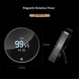 Rechargeable Magnetic Kitchen Timer, LED Countdown/Count-Up Timer, Supports USB Charging, Perfect for Kitchen Cooking, Studying, and Fitness