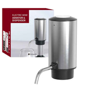 Wine Aerator Electric Wine Decanter Automatic Wine Aerator, Wine Dispenser with USB Rechargeable for Wine enthusiasts & own use (Stainless steel) In Australia - Darrahopens