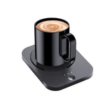 Smart Coffee Warmer, Auto Gravity-Induction Mug Warmer for Office Desk Use, Wax Cup Warmer Heating Plate (Black) In Australia - Darrahopens