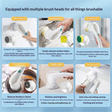 Spin Power Scrubber, Power Spin Scrubber, Electric Spin Scrubber, Multifunctional Spin Power Scrubber,Suitable for Kitchen, Sink, Bathroom