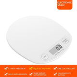 Digital Food Scale, Multi-Functional Kitchen Appliance, Precise Weight Measuring and Portion Control, Baking and Cooking Made Simple, White