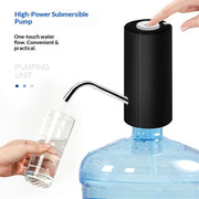 2 pack Water Dispenser for 5 Gallon Bottle,Portable Water Bottle Pump with USB Charging,Automatic Switch Electric Portable Water Dispenser for Home Kitchen Room Camping, Black