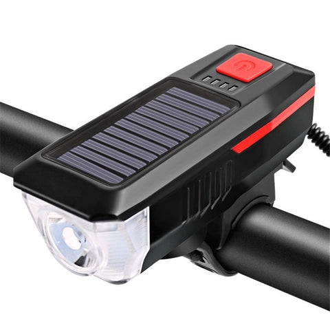 Bike Headlight, Solar Powered Bike Lights, Smart Bicycle Front Light, LED Flashing for Bicycle Cycling Lamp Safety Warning Light In Australia - Darrahopens