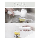 Electric Spin Scrubber - Cordless Handheld Cleaning Brush, for Kitchen Sink, Bathroom Tile, Stovetop, Glass, Car Detailing