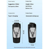 Electric Protein Shaker Bottle, Shaker Cups for Protein Shakes, Portable Mixer Cup for Sports Nutrition, 21oz（Only cup）
