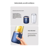 Mini Personal and Portable Hand Blender for Smoothies, Juices, Protein, Fruits, and Vegetables with 6 Blades + Cups to go anywhere - USB Rechargeable（Only cups） In Australia - Darrahopens