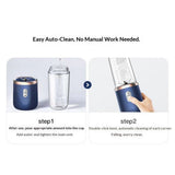 Mini Personal and Portable Hand Blender for Smoothies, Juices, Protein, Fruits, and Vegetables with 6 Blades + Cups to go anywhere - USB Rechargeable（Only cups）