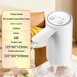 Electric Drinking Portable Water Dispenser, Universal USB Charging Water Bottle Pump for 2-4 Gallon  (White) In Australia - Darrahopens