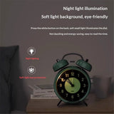 Alarm Clock | Modern take on Classic Bell Clock | Easy to Read Numbers | Ideal for Bedside, Desk or Shelf | Modern Retro Bedroom & Office Accessory