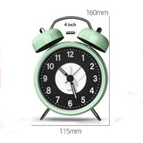 Alarm Clock | Modern take on Classic Bell Clock | Easy to Read Numbers | Ideal for Bedside, Desk or Shelf | Modern Retro Bedroom & Office Accessory