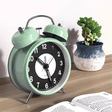 Alarm Clock | Modern take on Classic Bell Clock | Easy to Read Numbers | Ideal for Bedside, Desk or Shelf | Modern Retro Bedroom & Office Accessory