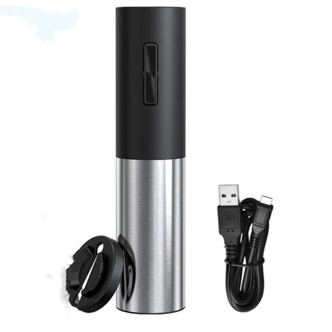 Electric Wine Opener Rechargeable, Automatic Wine Bottle Openers with Foil Cutter and USB Cable, Gift Wine Corkscrew for Home Kitchen Party Bar In Australia - Darrahopens