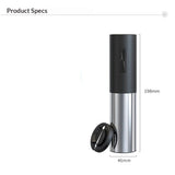 Electric Wine Opener Rechargeable, Automatic Wine Bottle Openers with Foil Cutter and USB Cable, Gift Wine Corkscrew for Home Kitchen Party Bar