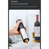 Electric Wine Opener Rechargeable, Automatic Wine Bottle Openers with Foil Cutter and USB Cable, Gift Wine Corkscrew for Home Kitchen Party Bar