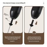Rechargeable Milk Frother, Handheld Electric Foam Maker Waterproof Detachable Whisk Drink Mixer Foamer for Lattes, Cappuccino