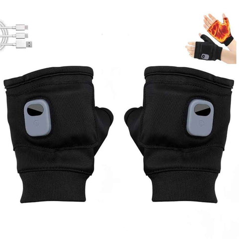 Heated Gloves for Women, Portable Heating Gloves with Digital Display, 2026 New Rechargeable Smart Thermostatic Electric Heated Fingerless Glove, Hand Warmer Glove for Outdoor Work, Cycling, Skiing In Australia - Darrahopens