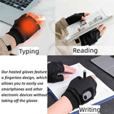 Heated Gloves for Women, Portable Heating Gloves with Digital Display, 2026 New Rechargeable Smart Thermostatic Electric Heated Fingerless Glove, Hand Warmer Glove for Outdoor Work, Cycling, Skiing In Australia - Darrahopens
