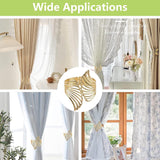 Curtain Tie Backs, 2Pcs Decorative Curtain Tiebacks Creative Curtain Rope Buckles Spring Drape Holder Clip for Home Office (small size)