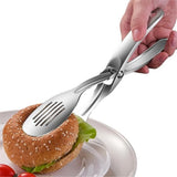 Kitchen Stainless Steel Tongs, Heat-Resistant  Stainless Steel Cooking Tongs, Perfect for Food, Steak,Bread,Pizza,Salads and BBQ,Stable Clamping and Flipping Performance.