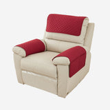 Armchair Arm Cover,Headrest Cover for Recliner Sofa Quilted Chair Arm Cover with Pockets Waterproof Non Slip Sofa Protectors Pet Dog (Red,1 Seater 3pcs)with pockets In Australia - Darrahopens