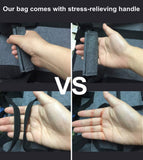 Reusable Insulated Shopping Cooler Bag with Zipper Top for Grocery, Thick Alumimum Foam Tote Thermal Bag for Frozen Cold Hot Foods Transport, large size Grey