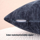Throw Pillow Covers, Home Decor Cushion Cover for Bedroom Living Room Couch Bed, 18" W × 18" L, Navy Blue