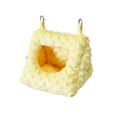 Pet Bird Nest Hammock Hanging Cave Cage Plush Snuggle Happy Hut Tent Bed, Winter Warm Bird Nest for Cage （small size） In Australia - Darrahopens