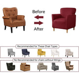 Stretch Chair Covers Banquet Armchair Slipcovers Luxury  Armchair Sofa Covers Chair Slipcover Anti-Slip Furniture Protector for Living Room Friendly for Kids Pets (Red)Excluding sofa In Australia - Darrahopens