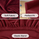 Stretch Chair Covers Banquet Armchair Slipcovers Luxury  Armchair Sofa Covers Chair Slipcover Anti-Slip Furniture Protector for Living Room Friendly for Kids Pets (Red)Excluding sofa In Australia - Darrahopens