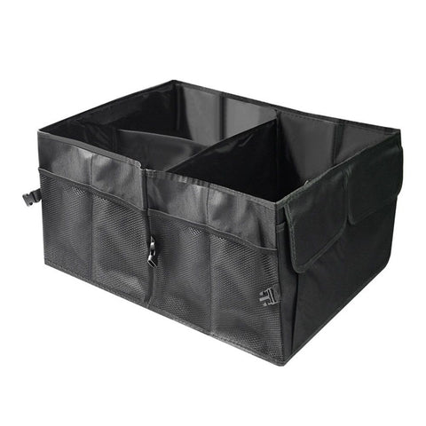 Trunk Organizer for Car, MultiCompartment Car Storage,Foldable trunk storage box Car storage box Black In Australia - Darrahopens