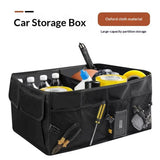 Trunk Organizer for Car, MultiCompartment Car Storage,Foldable trunk storage box Car storage box Black In Australia - Darrahopens