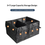 Trunk Organizer for Car, MultiCompartment Car Storage,Foldable trunk storage box Car storage box Black In Australia - Darrahopens