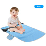 Portable Airplane Seat Extender Travel Bed for Kids, Soft Baby Plane Travel Essentials for Flying, Toddlers Long Flight Must Haves Footrest（blue）
