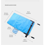 Portable Airplane Seat Extender Travel Bed for Kids, Soft Baby Plane Travel Essentials for Flying, Toddlers Long Flight Must Haves Footrest（blue）