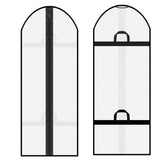 2pcs Clothing bag for hanging clothes, clothing bag for storing in the closet, white suit cover dust bag, jacket (white) In Australia - Darrahopens
