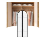 2pcs Clothing bag for hanging clothes, clothing bag for storing in the closet, white suit cover dust bag, jacket (white)