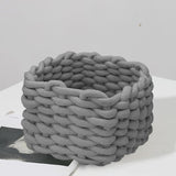 Small Storage Decorative Basket, Cotton Rope Woven Shelf Basket for Little Items, Cute Box Organizer for Baby Room, Nursery, Bedroom,grey In Australia - Darrahopens