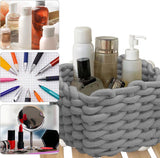 Small Storage Decorative Basket, Cotton Rope Woven Shelf Basket for Little Items, Cute Box Organizer for Baby Room, Nursery, Bedroom,grey In Australia - Darrahopens