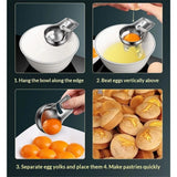 2 pack Egg Yolk Separator，Egg Separator for Raw Eggs,Food Grade Stainless Steel Egg Yolk White Separator, Kitchen Baking Gadgets In Australia - Darrahopens