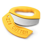 Premium Pizza Cutter Food Chopper-Super Sharp Blade Stainless Steel Pizza Cutter Rocker Slicer with Protective Sheath Multi Function Pizza Knife Kitchen Tools,Dishwasher Safe (yellow) In Australia - Darrahopens