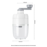 QUAN Hand-cranked Shaver Ice and Snow Cone Machine, Manual Shaved Ice Machine Household Protable Small Slushie Machine