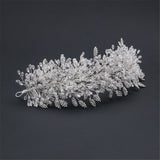 Crystal Wedding Headband Rhinestone Bridal Headpieces Handmade Leaf Wedding Hair Accessories for Brides In Australia - Darrahopens