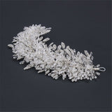 Crystal Wedding Headband Rhinestone Bridal Headpieces Handmade Leaf Wedding Hair Accessories for Brides In Australia - Darrahopens