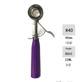 Commercial-Grade Thumb Press Food Disher/Ice Cream Scoop, Stainless Steel, Design Digger Handle Fruit(Purple-40mm) In Australia - Darrahopens